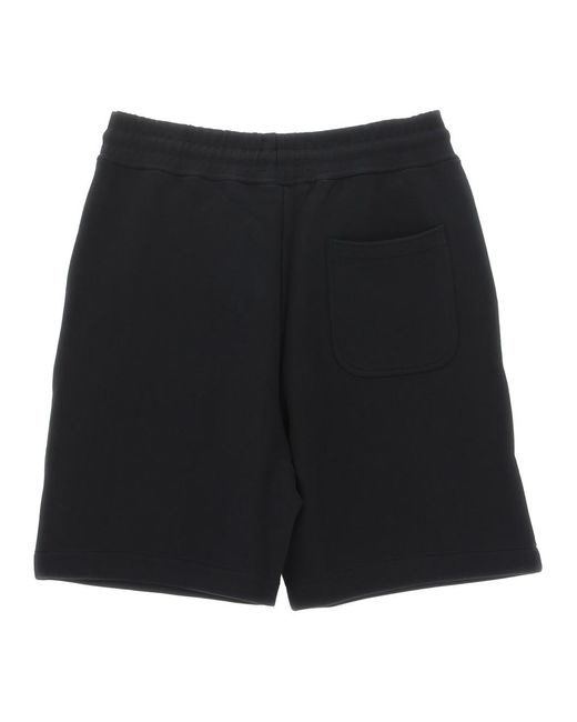 Vivienne Westwood Black Embroidered-Orb Cotton Shorts for men