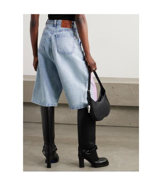Y. Project Blue Denim Shorts With Belt Loops