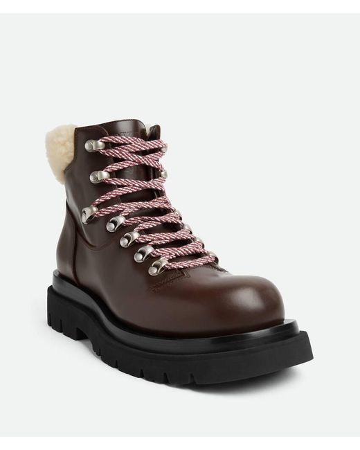 Bottega Veneta Brown Lug Hiking Ankle Boots
