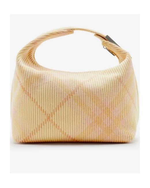 Burberry Metallic Peg Duffle Medium Tote Bag