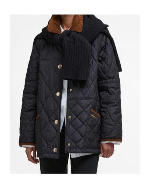 Barbour Blue Lorrie Quilted Jacket