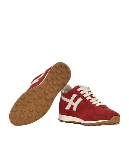 Hogan Red Runner Logo Sneakers
