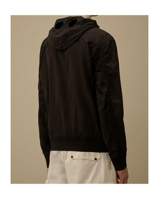 C P Company Black Chrome-R Goggle Jacket for men