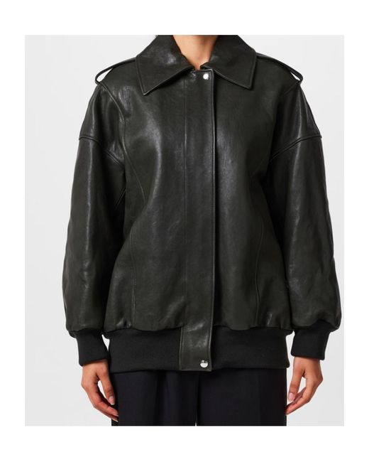 McQueen Black Aviator Bomber Jacket