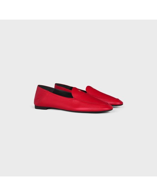 Céline Red Aura Loafer