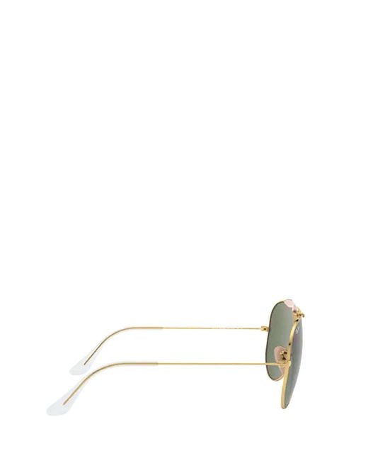 Ray-Ban Green Pilot Frame Sunglasses for men
