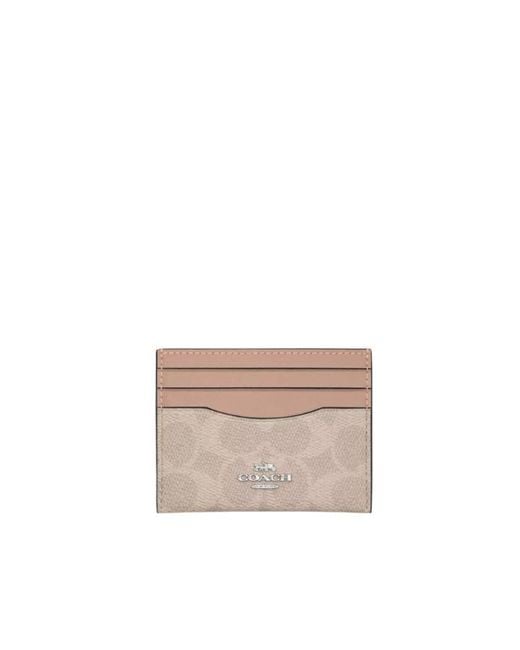 COACH Natural Slim Id Card Case