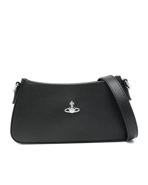 Vivienne Westwood Black Tasha Shoulder Phone Bag