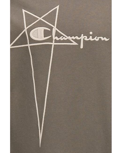Rick Owens Gray Logo Jumpsuit for men