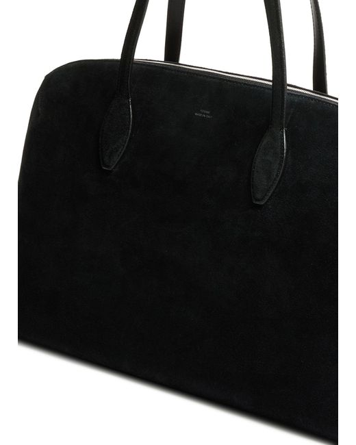 Totême  Black Suede Tote Bag