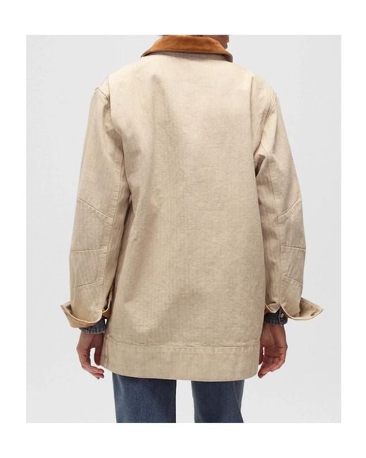 Veronica Beard Natural Abbas Notched Collar Jacket