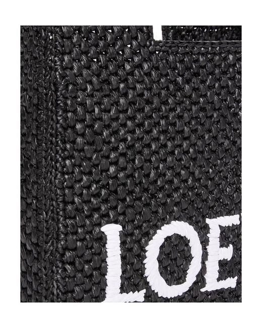 Loewe Black Mini Font Tote