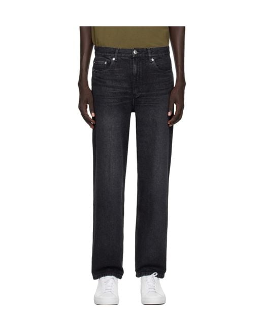 A.P.C. Black Martin Straight-Leg Jeans for men