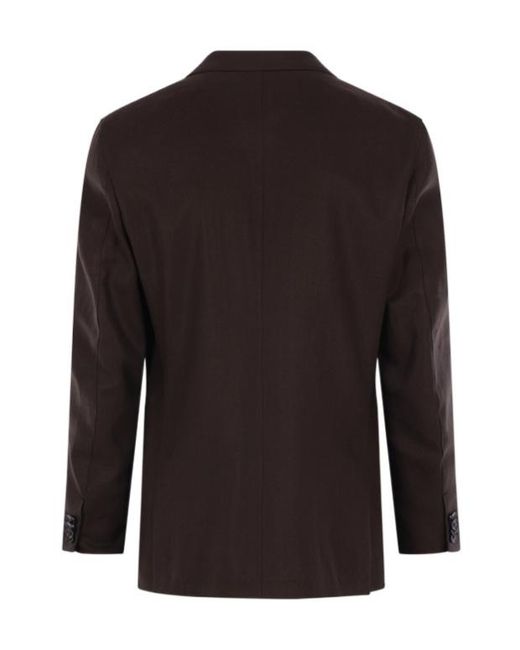 Zegna Black Double Breasted Jacket for men