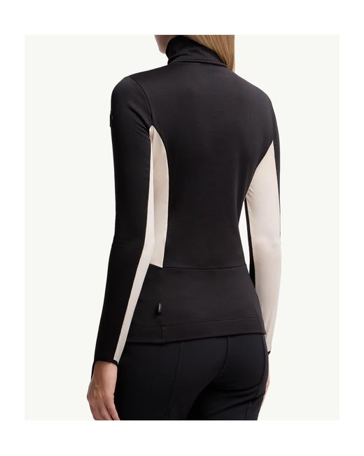 Moncler Black Grenoble Polartec Half-Zip Turtleneck Sweatshirt
