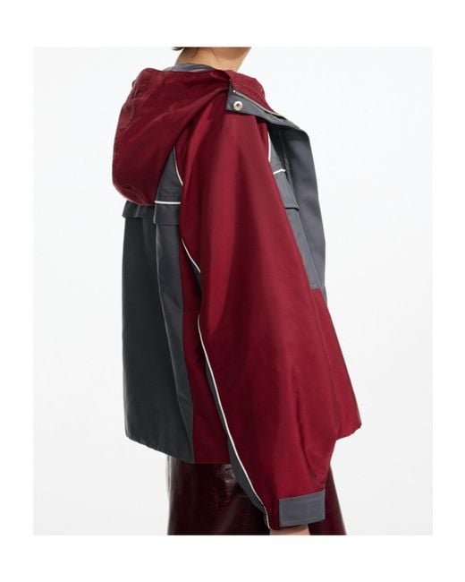 Self-Portrait Red Two-Tone Jacket