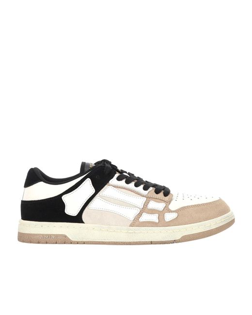 Amiri Black Distressed Skel Top Sneakers for men