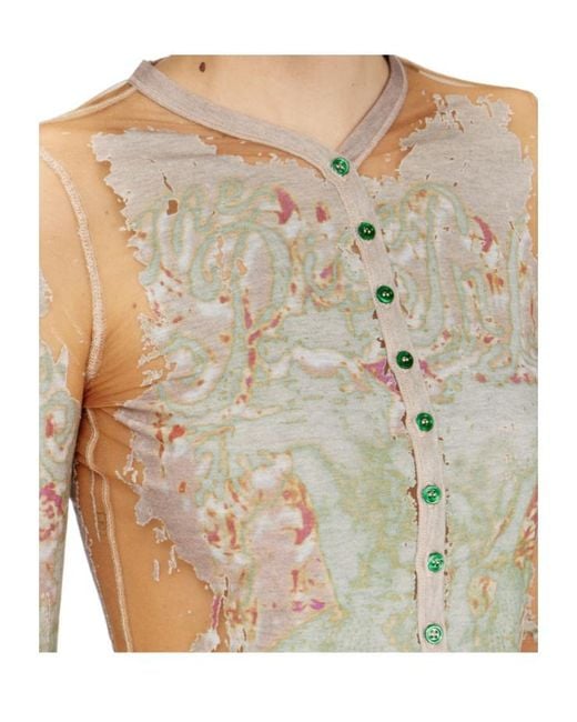 DIESEL White T-Gabry Button-Fastening Top
