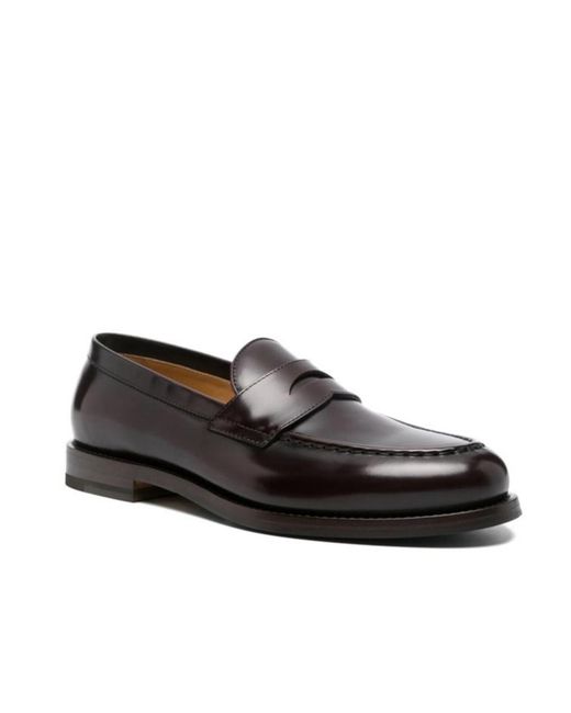 Henderson Black Round-Toe Loafers for men