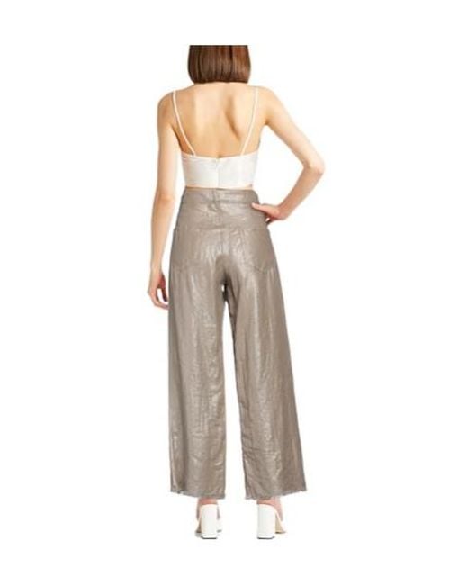 Max Mara Gray Minimal Straight Leg Pants