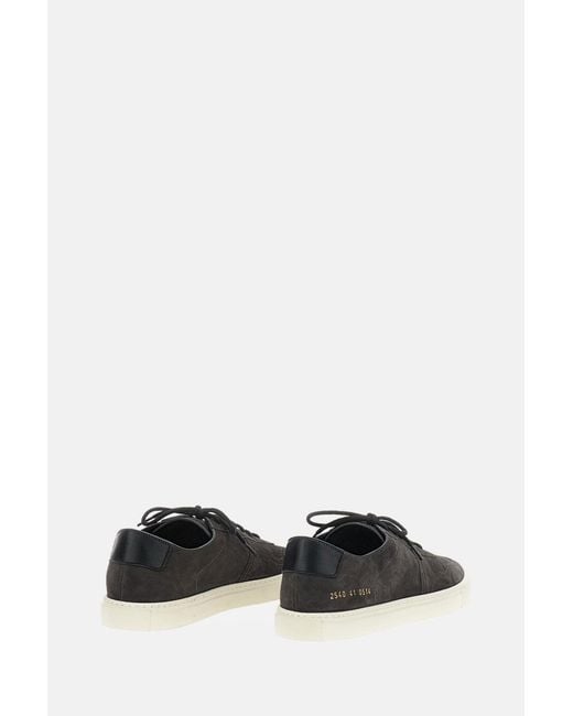 Common Projects Black Lace-Up Leather Sneakers for men