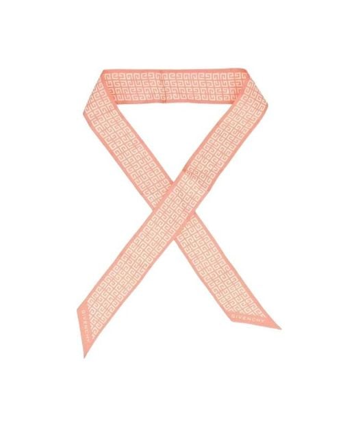 Givenchy Pink Logo Scarf