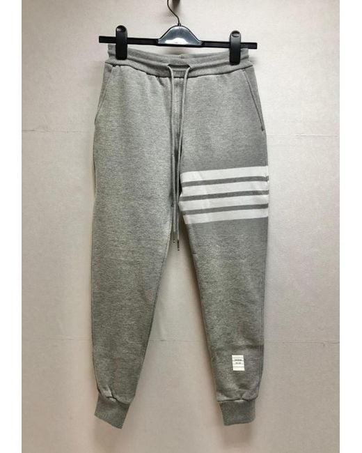 Thom Browne Gray 4-Bar Classic Sweatpants