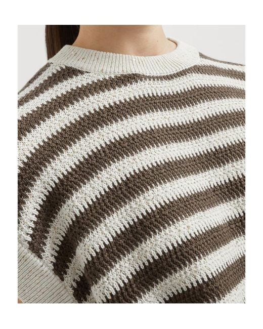 Brunello Cucinelli Gray Dazzling T-Shirt