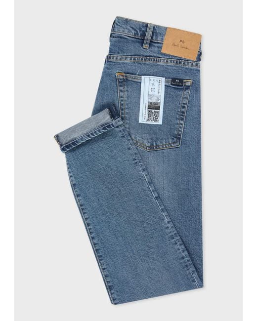 Paul Smith Blue Ps Paul Smith Tapered Leg Jeans for men