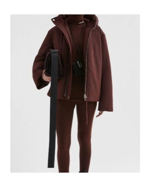 Jil Sander Purple Short Down Jacket