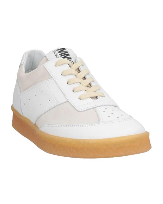 MM6 by Maison Margiela White Low-Top Casual Shoes