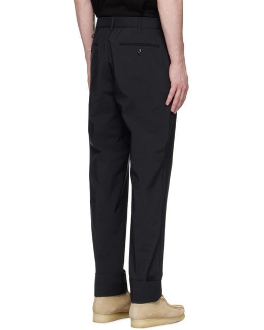 Sacai Blue Logo Casual Pants for men