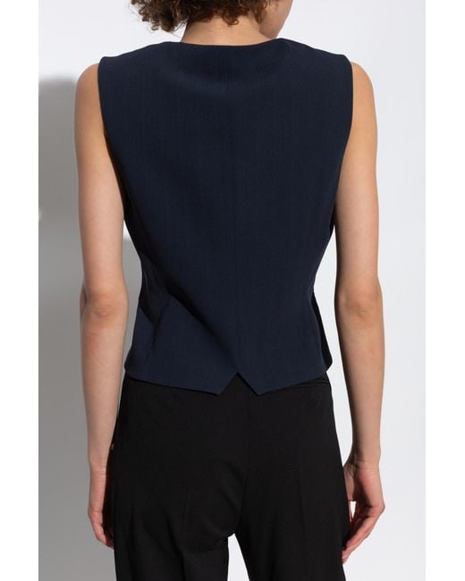Theory Blue Slim-Fit Vest