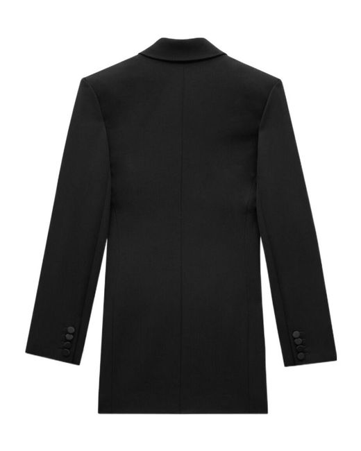 Saint Laurent Black Tuxedo Double-Breasted Jacket