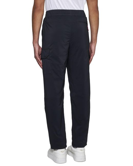 Canada Goose Black Logo Patch Drawstring Cargo Trousers for men
