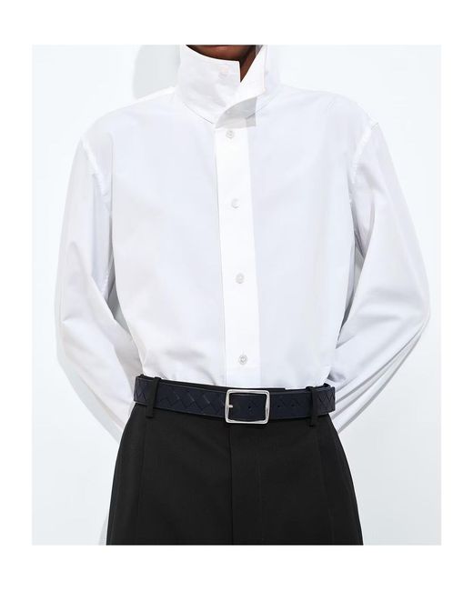 Bottega Veneta Blue Reverso Belt for men