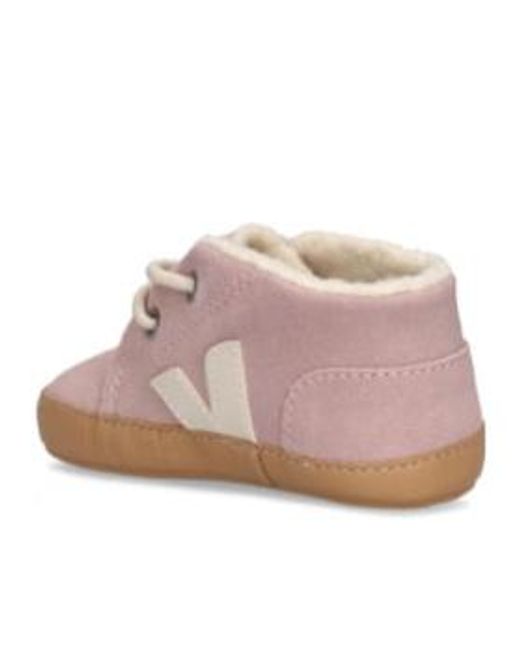 Veja Pink Side Logo Toddler Shoes