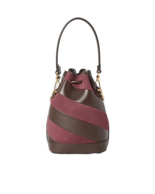 Fendi Brown Mon Tresor Mini Drawstring Bucket Bag