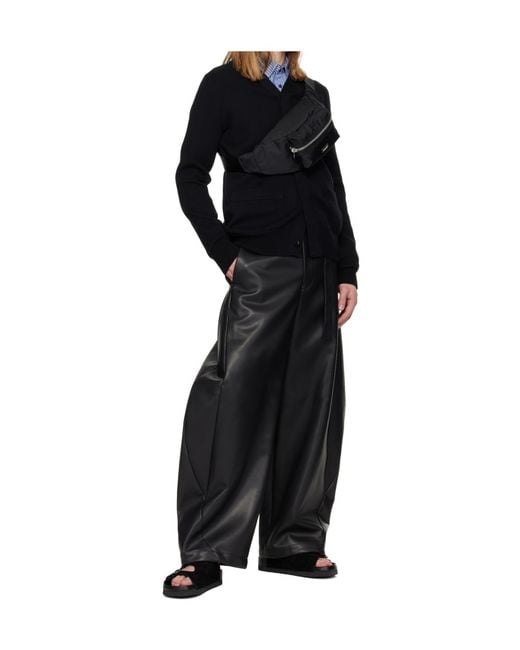 Sacai Blue Lace-Up Casual Pants for men