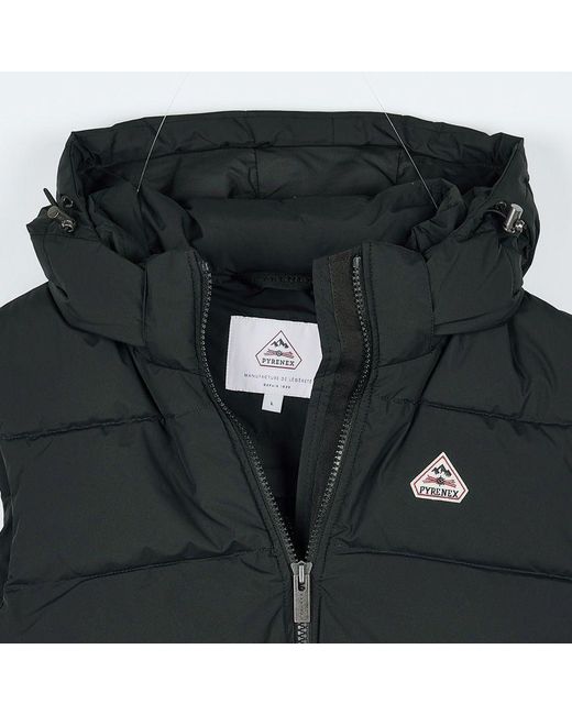 Pyrenex Black Hooded Down Vest for men