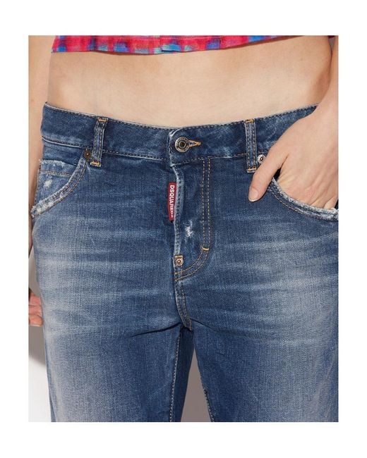 DSquared² Blue Cool Girl Cropped Jeans