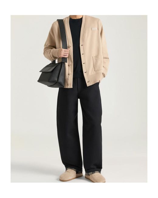 Givenchy Black Logo Patch Couture Seam Pants for men