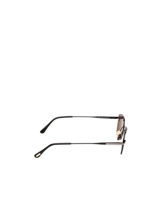 Tom Ford Multicolor Eyewear Rectangle-Frame Rimless Sunglasses for men