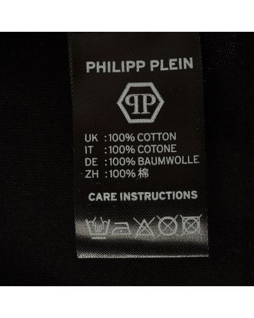 Philipp Plein Black Printed T-Shirt
