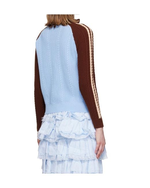ShuShu/Tong Blue Long-Sleeved Cardigan