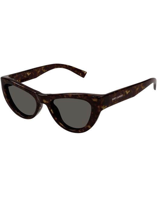 Saint Laurent Black Eyewear Cat-Eye Frame Sunglasses