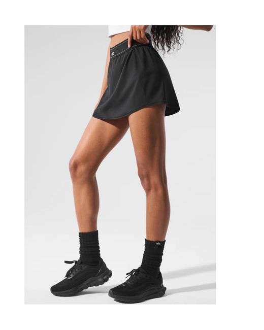 Alo Yoga Black Logo Waist Skirt