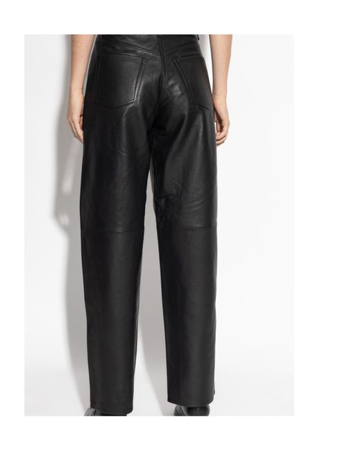 Samsøe & Samsøe Black Samsøe Samsøe Saharpal Leather Pants