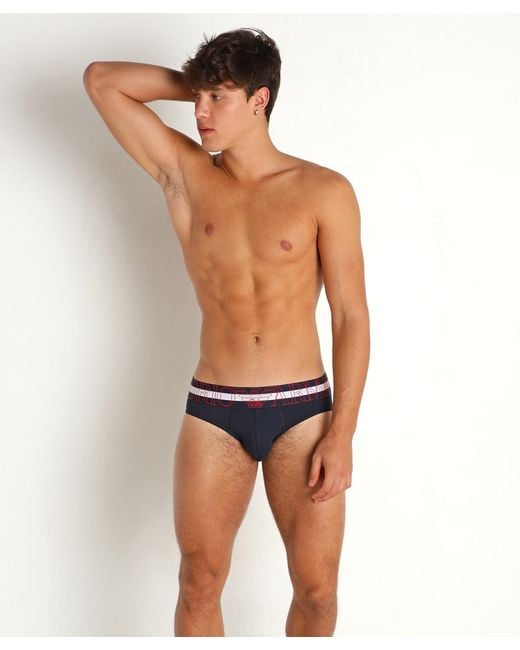 Emporio Armani Blue Briefs Pants for men