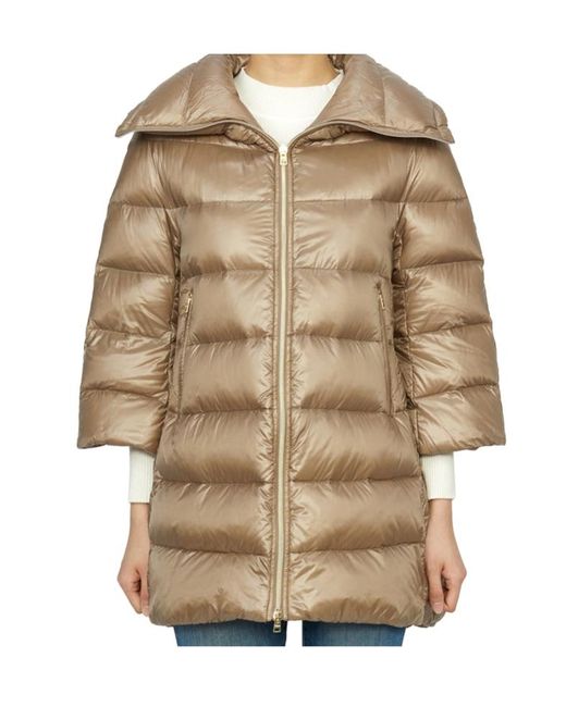 Herno Natural Long-Sleeved Down Jacket